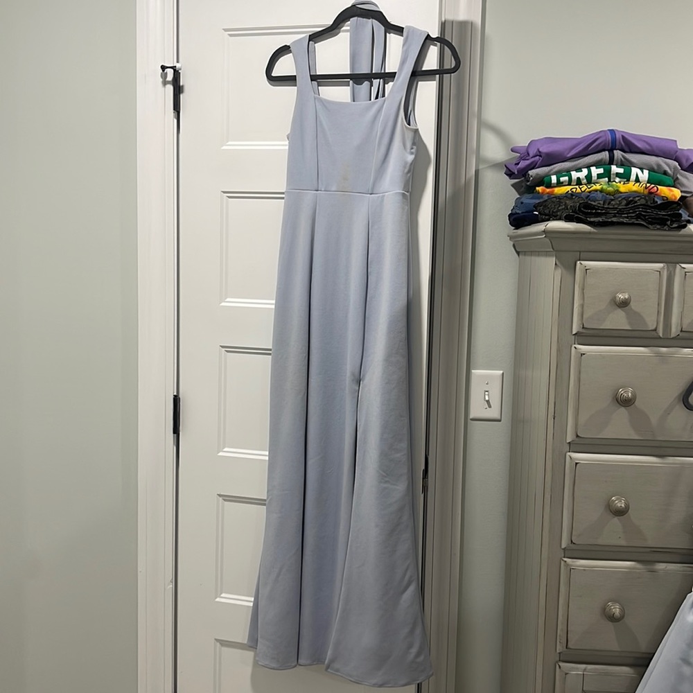 Show me your mumu Paris gown - steel blue